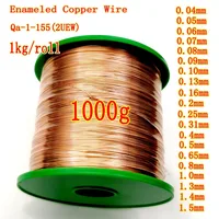 1kg/Roll 0.06 0.1 0.2 0.25 0.5 1.0 1.3 1.5mm copper wire Magnet Wire Enameled Copper Winding wire Coil  Winding wire Weight 1kg
