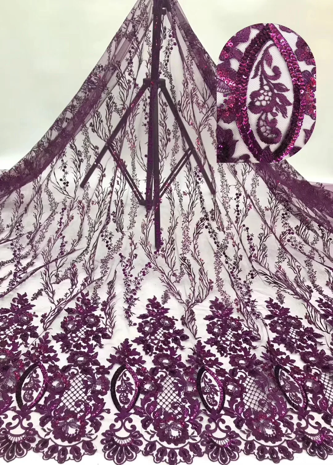 

Green African Dry Lace Fabric High Quality Swiss Voile Lace In Switzerland African Lace Materials African Dresses For Women