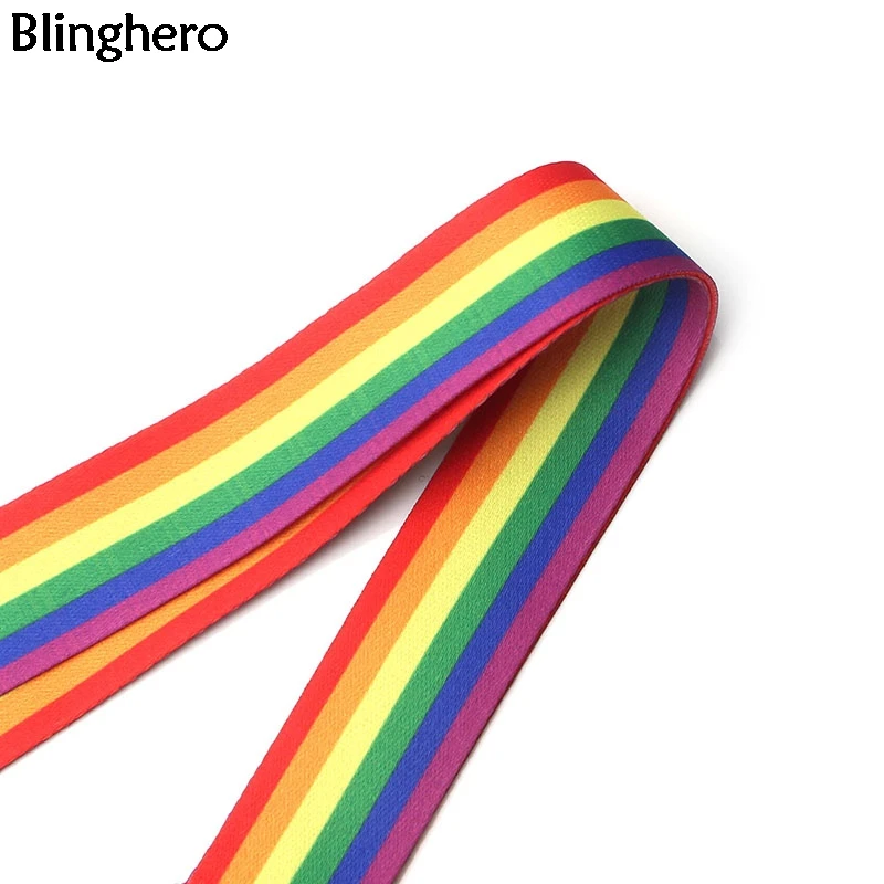 Blinghero Phone Neck Straps Rainbow Color Print Lanyard for keys Camera  Security Badges ID Badge Phone Holder Hang Rope BH0601