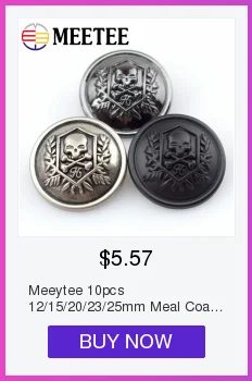 Meetee 10/20 шт 10-25 мм Модные металлические пуговицы для рубашек костюм одежда пуговица для пальто или свитера Одежда Аксессуары DIY материалы BD278