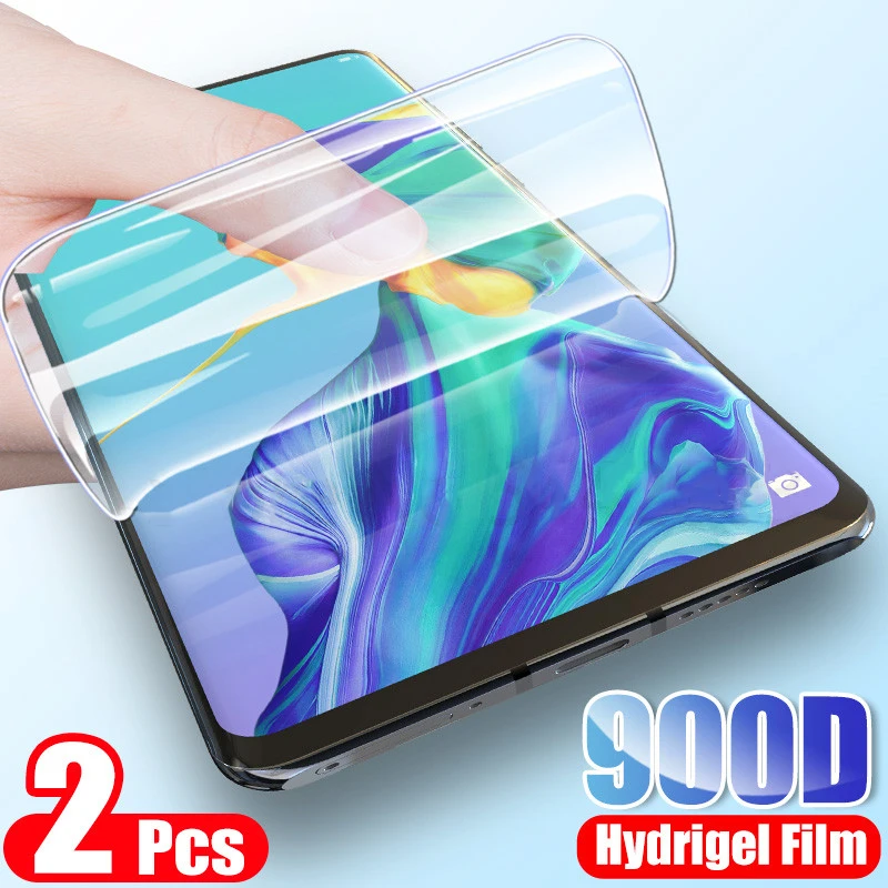 2 шт. 900D полноэкранная защита для Huawei P40 P30 P20 Mate 20 Pro мягкая защитная Гидрогелевая