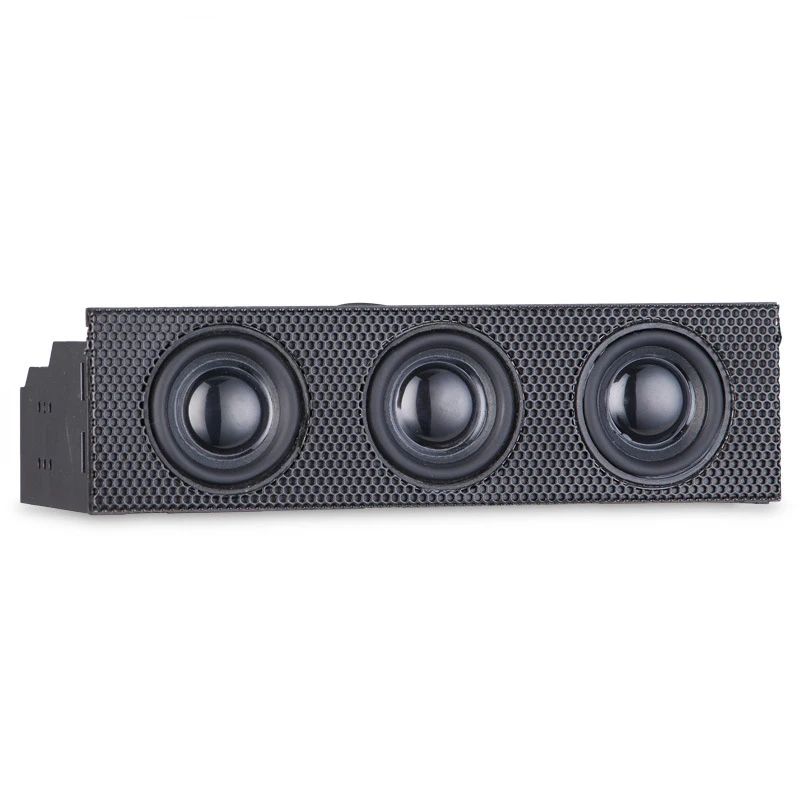 5 25 stereo surround speaker pc front panel computer case 9pin connection built in mini mic music loudspeakers channel 2 1 free global shipping