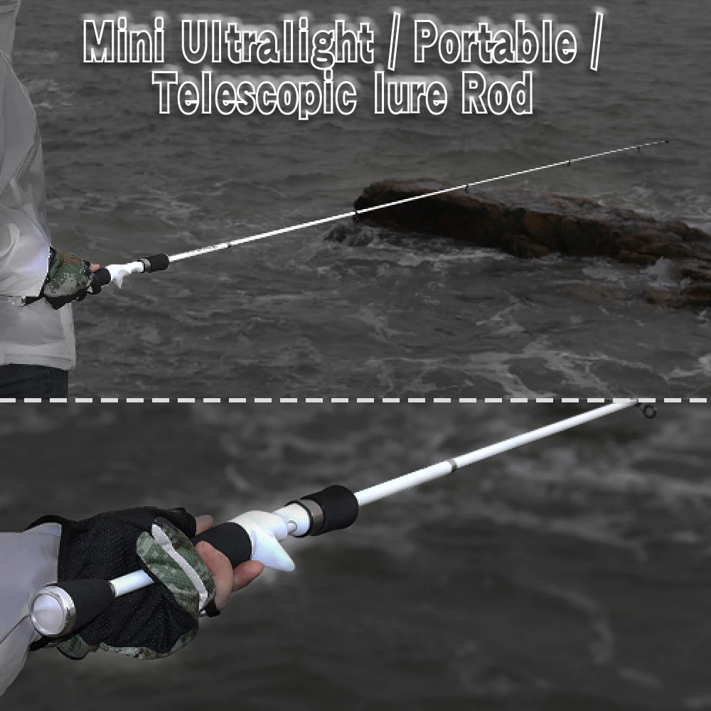 Ультралегкий телескопический спиннинг из углеродного волокна вес лески 6-12