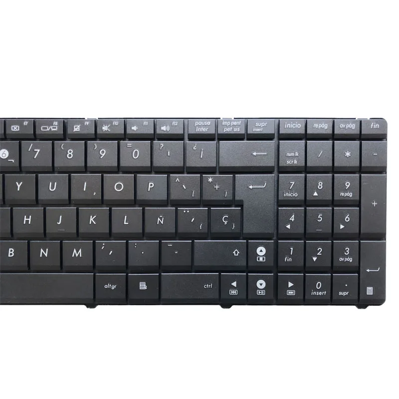 Клавиатура с испанской раскладкой для ноутбука Asus A52J k53 X53 X54H A53 N53 N60 N61 N71 N73S N73J P52 P52F