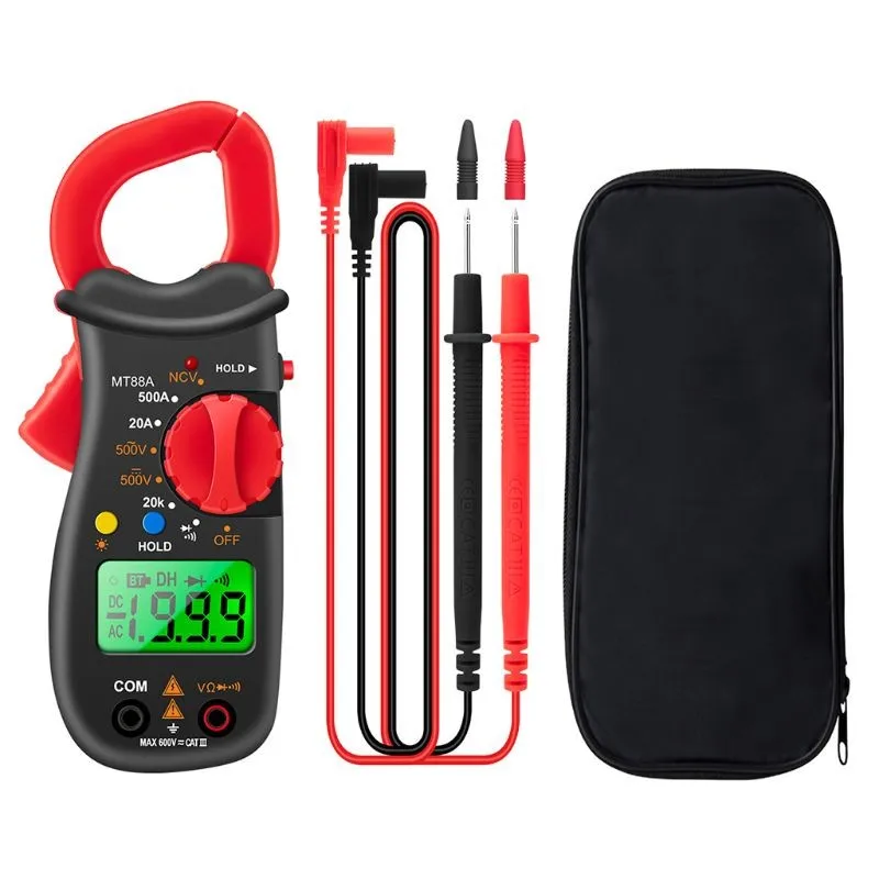 

MT88A Digital Multimeter Tester AC DC Volt Amp Clamp Meter Auto Range LCD