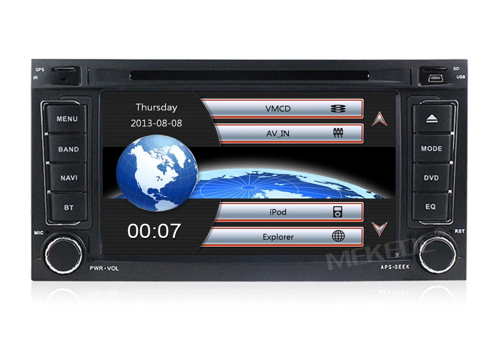 Два Din 7 дюймов Автомобильный dvd-плеер для Touareg/Volkswagen с Canbus радио gps навигация Bluetooth 1080P Ipod бесплатные карты