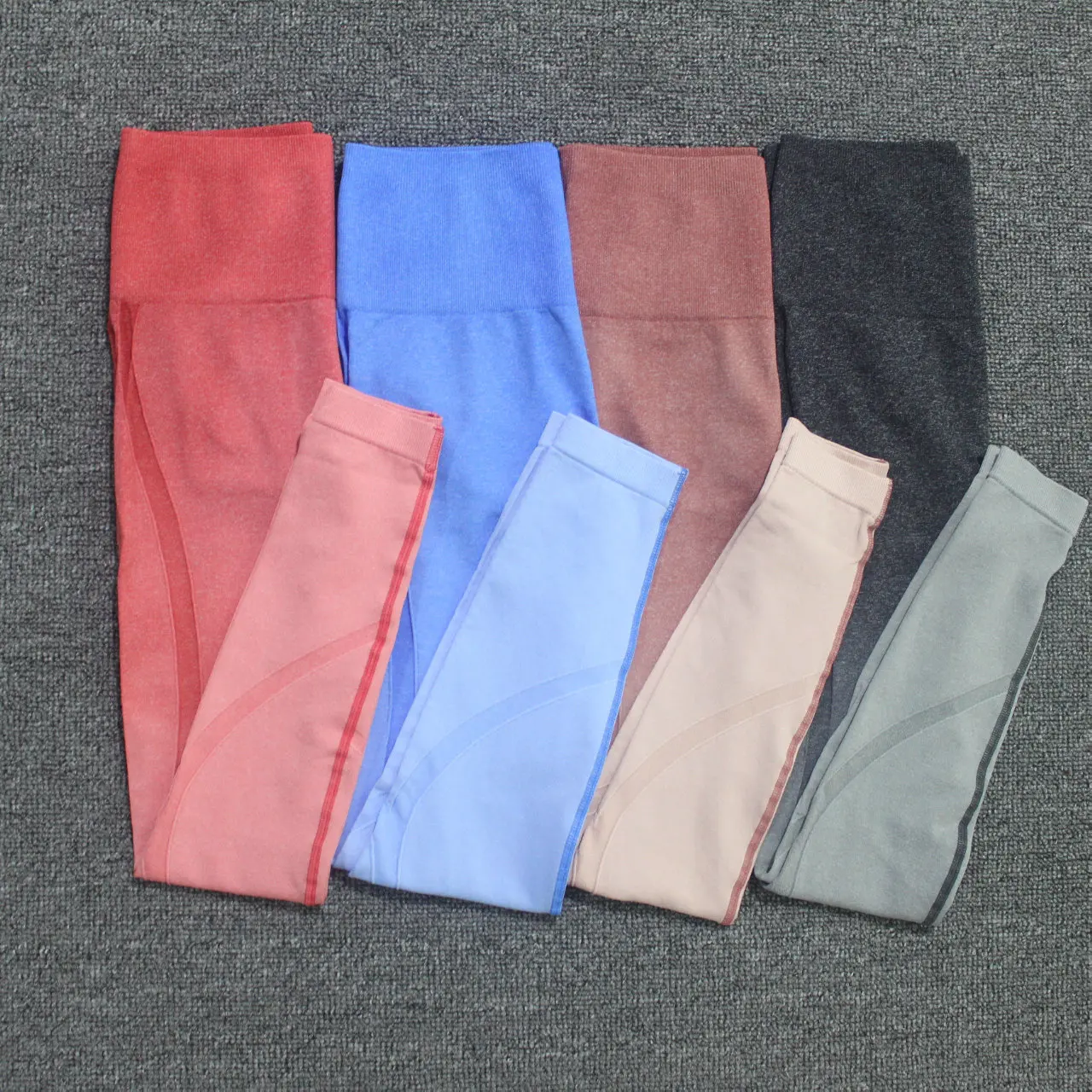 

Ombre Yoga Set Sports Gym Clothing Crop Top Seamless Sport Leggings Workout Sports Suit Fitness Sportswear Active Wear 2 Pcs/set