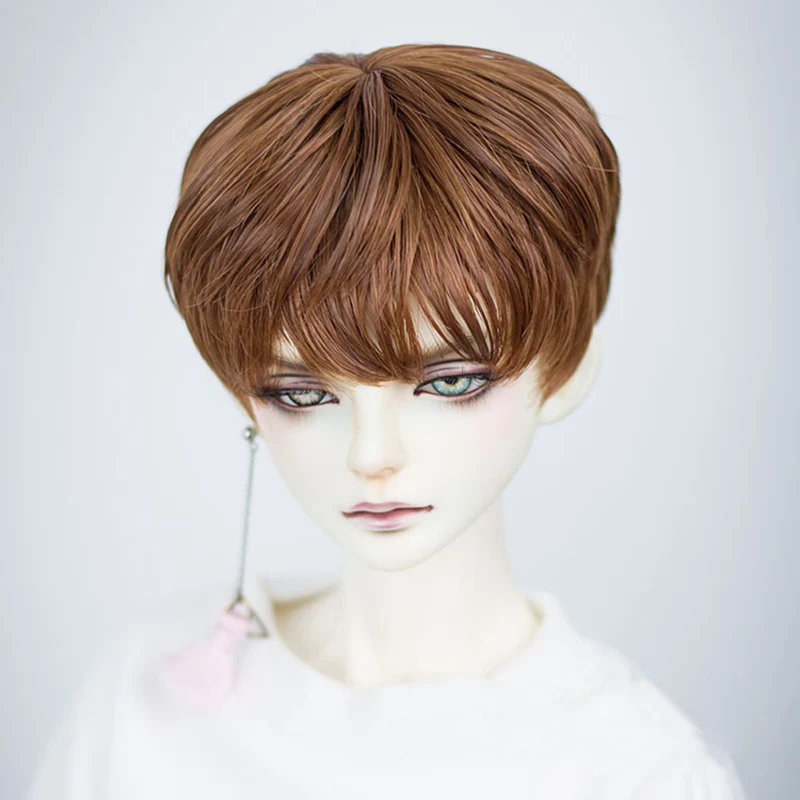 Волосы Allaosify 15 Clolors короткие прямые волосы парик для куклы 1/3 1/4 1/6 Bjd|Куклы| |
