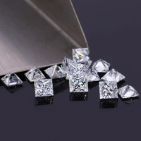 High Quality  Square Princess Cut 0.4ct DEF VS HTHP Lab grown Diamond On Sale
