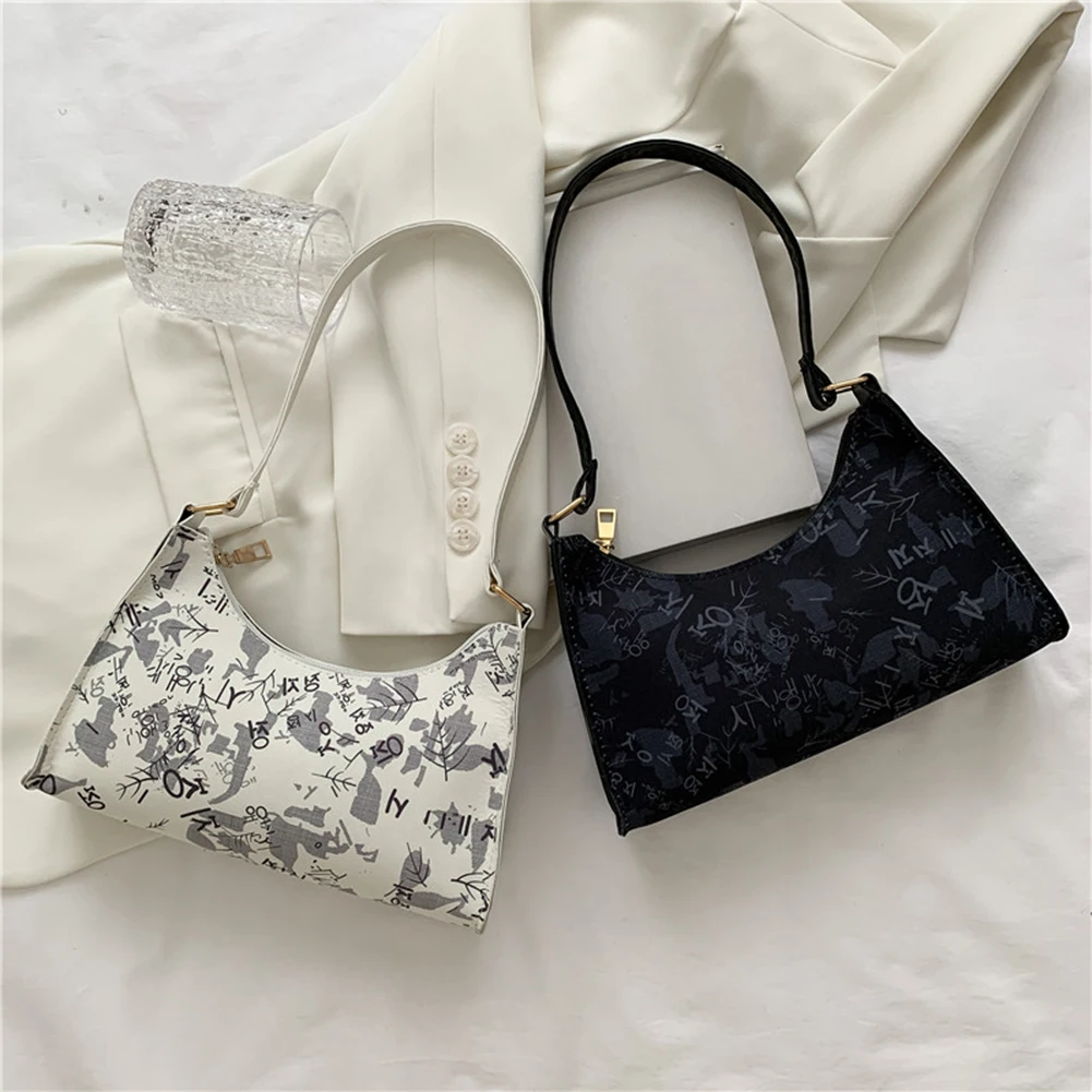 

Женская дизайнерская винтажная сумка из мягкой ПУ кожи с принтом граффити