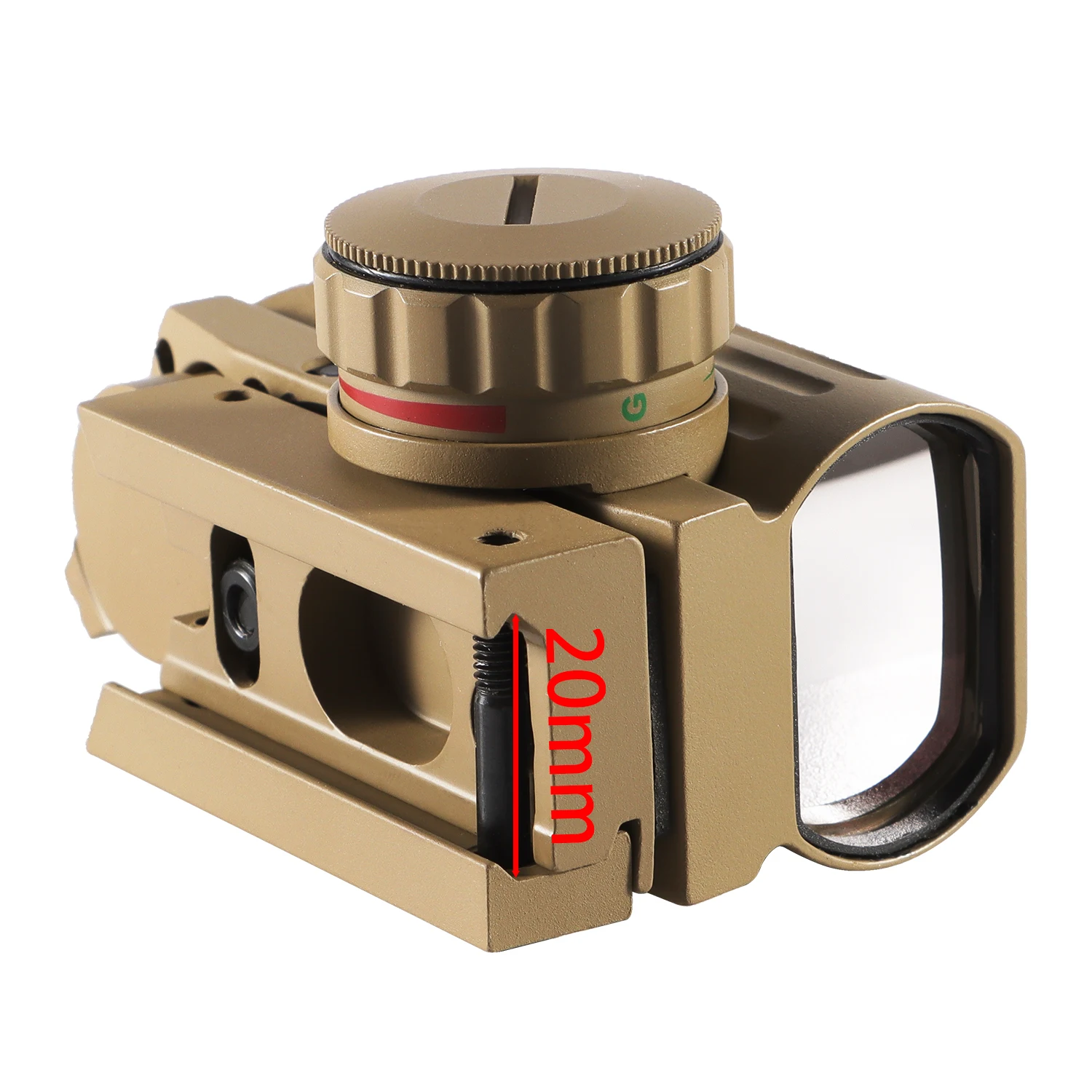 Голографический HD103 рефлекторный тактический Красный Зеленый лазер 4 сетки