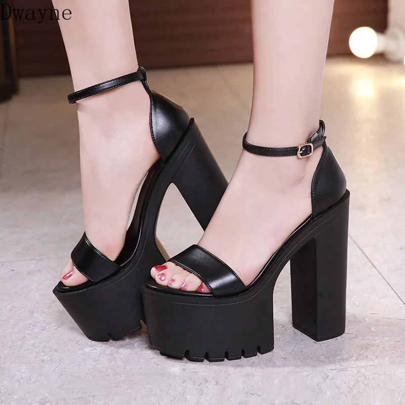 Женские босоножки на толстой подошве водонепроницаемые сандалии большого