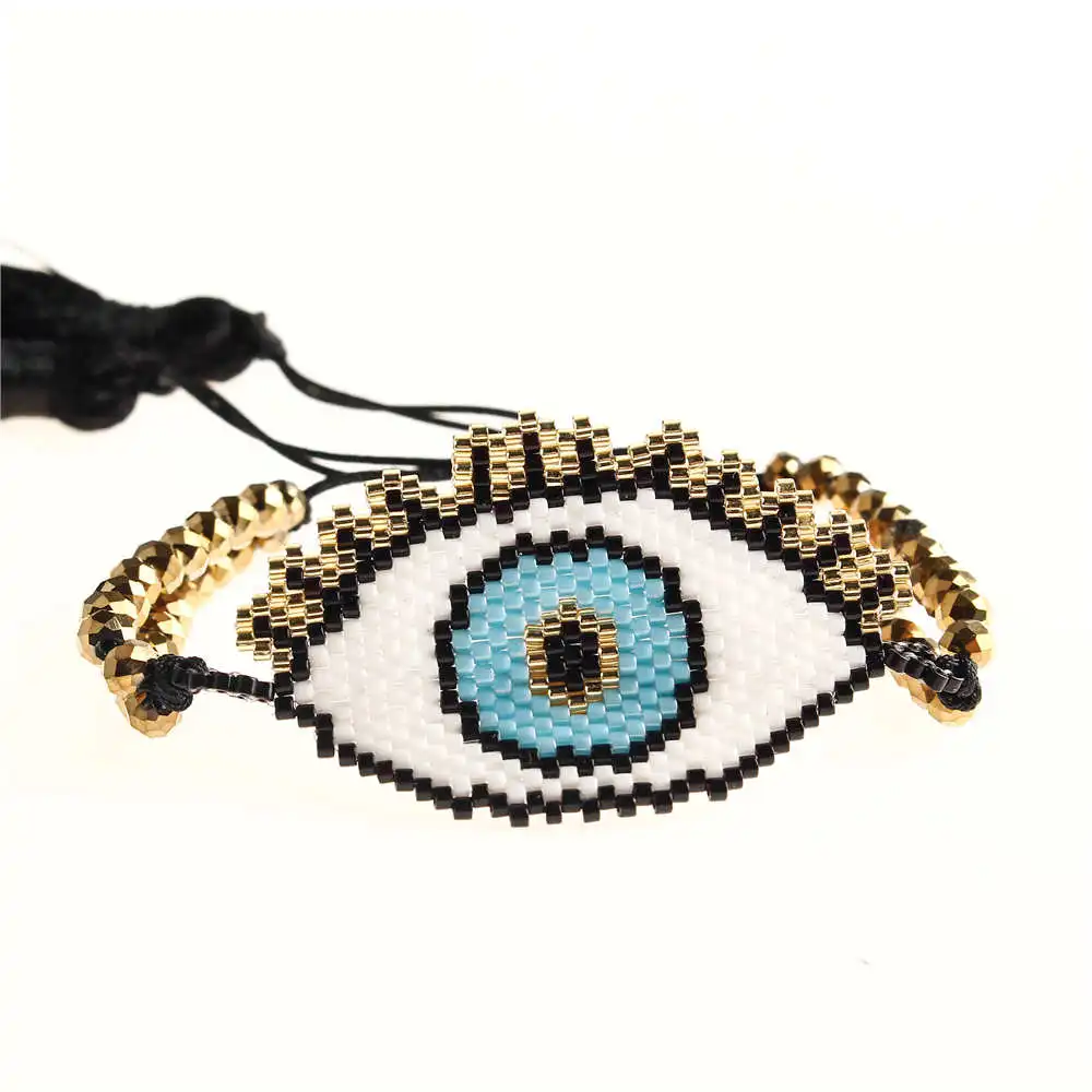 Go2boho Delica MIYUKI браслет Турецкий Дурной глаз браслеты женские кисточки для глаз Pulseras Mujer тканые летние пляжные украшения