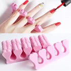 102050 шт., мягкая губка-разделитель для пальцев, хлопковый УФ-гель, разделители для пальцев ноги Инструменты для удержания ногтей для педикюра