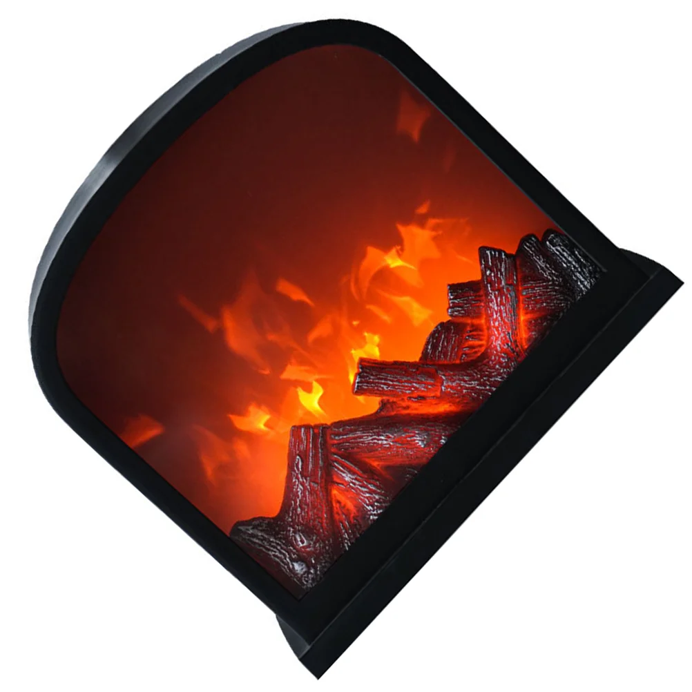 

1 Set Fireplace Light Household Office Desktop Table Decoration Fireplace Lamp
