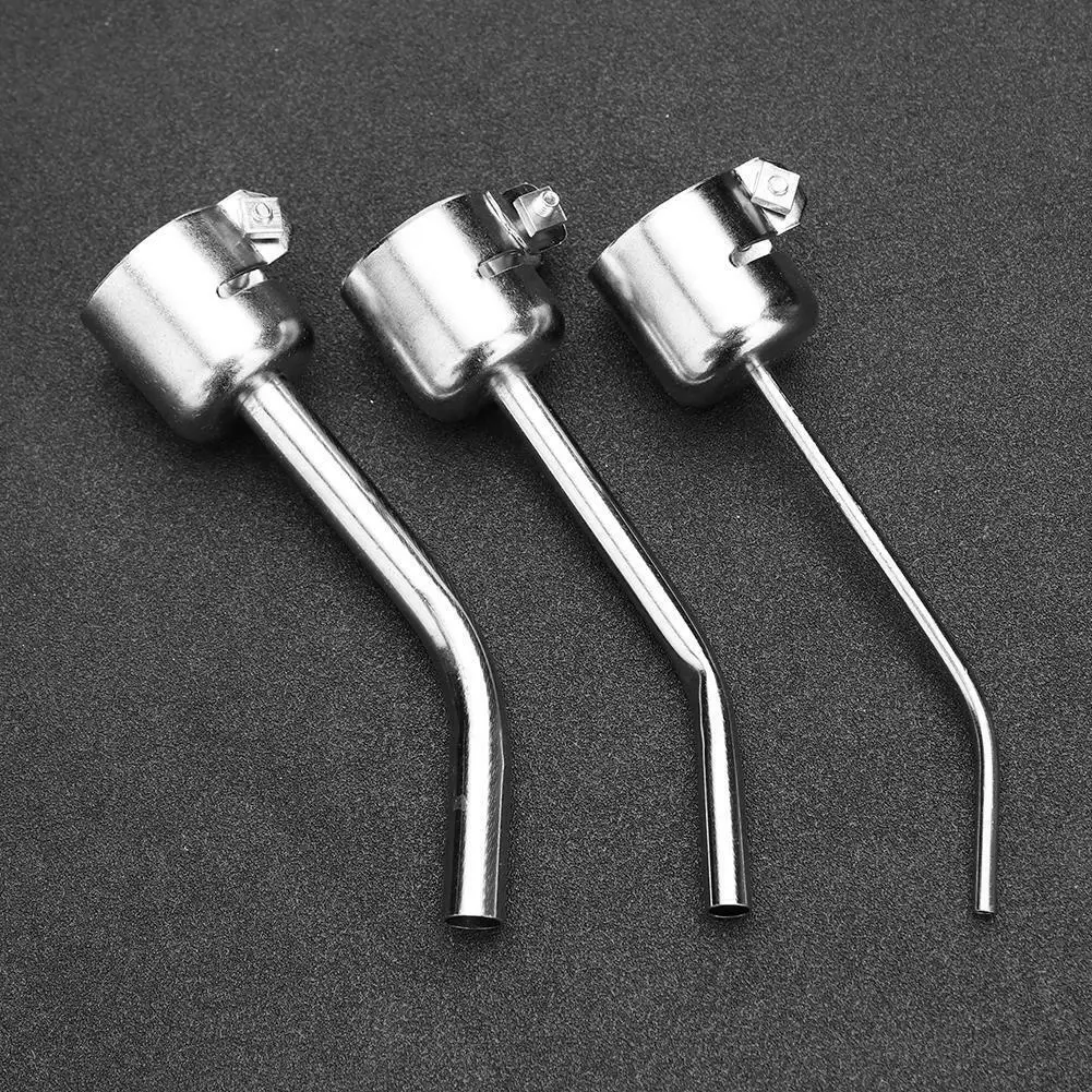 

3pcs Hot Air Nozzles 3/6/8mm Extended Bent Curved Heat Nozzle For 850 850A 852 852D 852D Heat Hot Air Rework Station Soldering