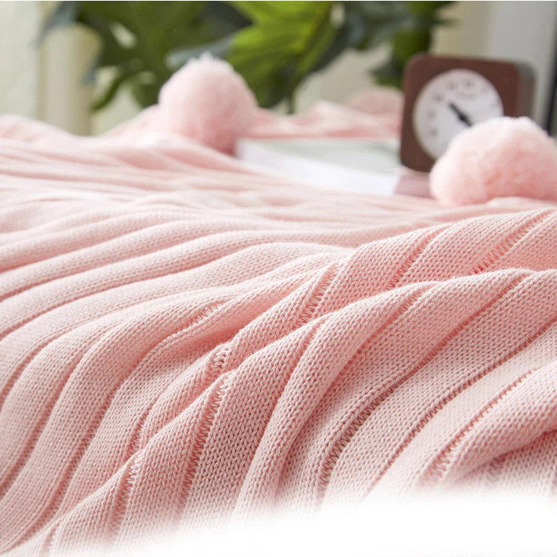 Одеяло s для кроватей вязаное вручную одеяло дивана с 6/8 шариками утяжеленное