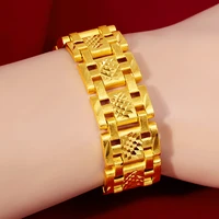 18k gold filled forever not fade bracelet jewelry for men fine pulseras ley mujer pulseira feminina bizuteria gemstone bracelet