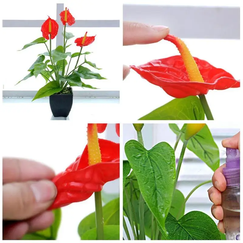 

1pcs Calla Lily Artificial Flowers Calla Lily Potted Supplies Decoration Party Home Bonsai Plants Green Festival Flower Pla F8H3