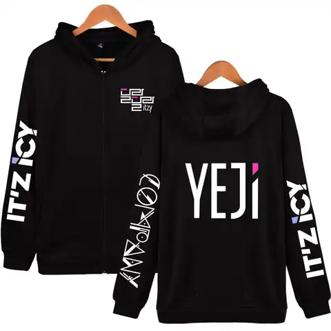KPOP ITZY Hoodies Women Zipper Exclusivo Hoodie Sweatshirt Fashion New Style Autumn Winter Sweatshirts K-pop Jacket Clothes