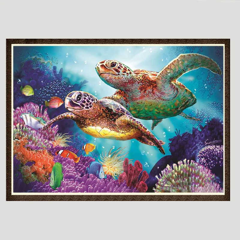 Новинка 5D алмазная живопись черепаха наклейка Алмазная вышивка крестиком