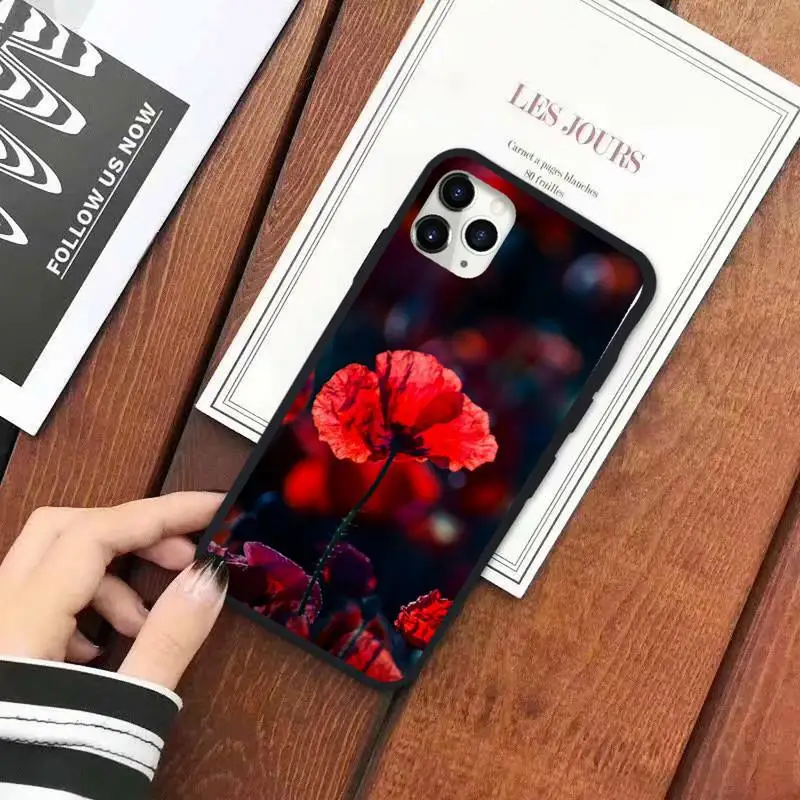 

Poppies Poppy flower pattern Phone Case for iPhone 11 12 mini pro XS MAX 8 7 6 6S Plus X 5S SE 2020 XR