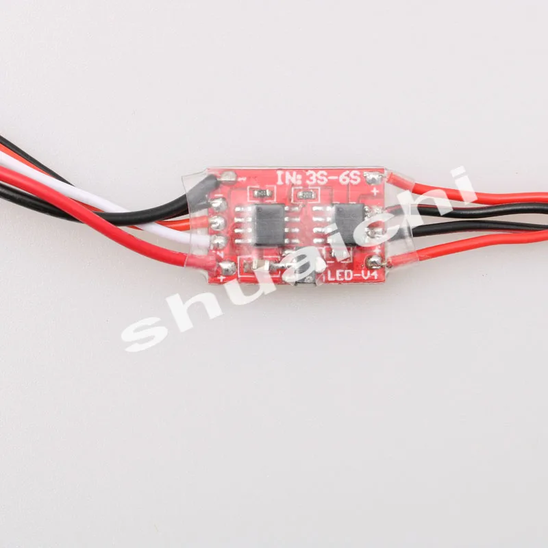 1PC RC Model Airplane FPV Four-axis Night Navigation Strobe Light Double Single Flash 10W LED Flashing Super Bright Red Green | Игрушки и