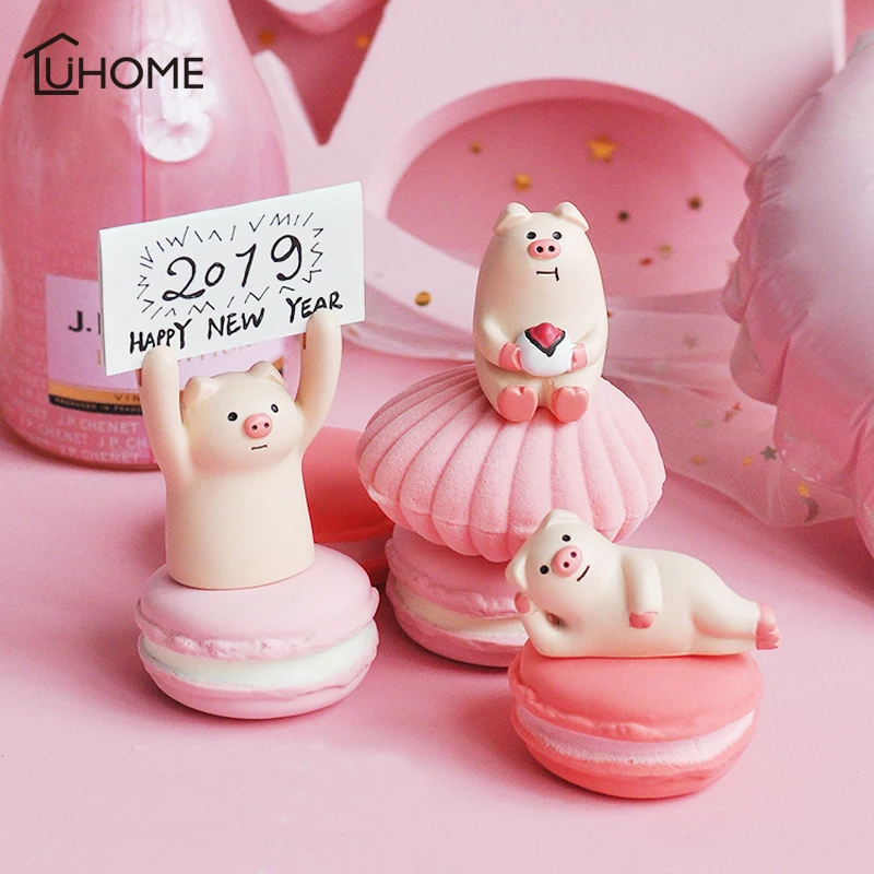 Милая Детская кукла в виде свиньи Свадебный Топпер для торта и капкейка