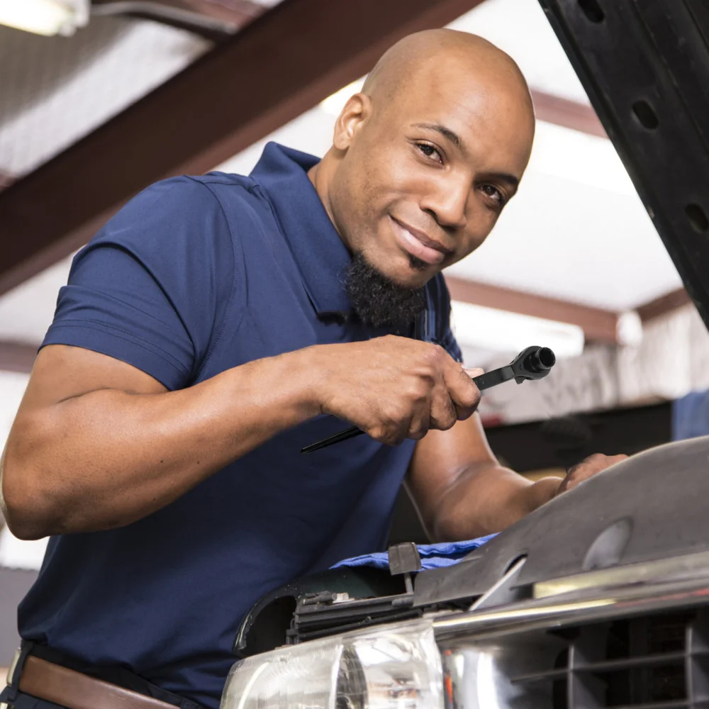 

Teeth Mini Size Pointed Tail Ratchet Socket Wrench Screwdriver Screwdriver Wrench Narrow Slit Wrench (Black)