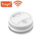 Датчик дыма Tuya, Wi-Fi датчик дыма, 85 дБ, с приложением