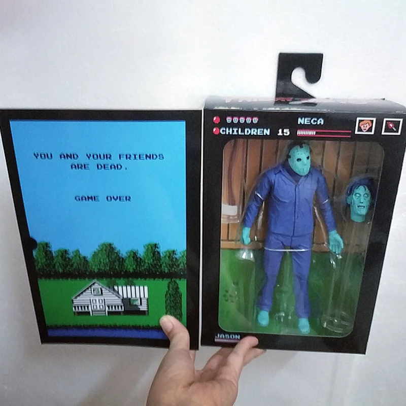 С музыкой оригинальный NECA Horror Friday 13th Decory Jason видеоигра power Play версия экшн фигурка