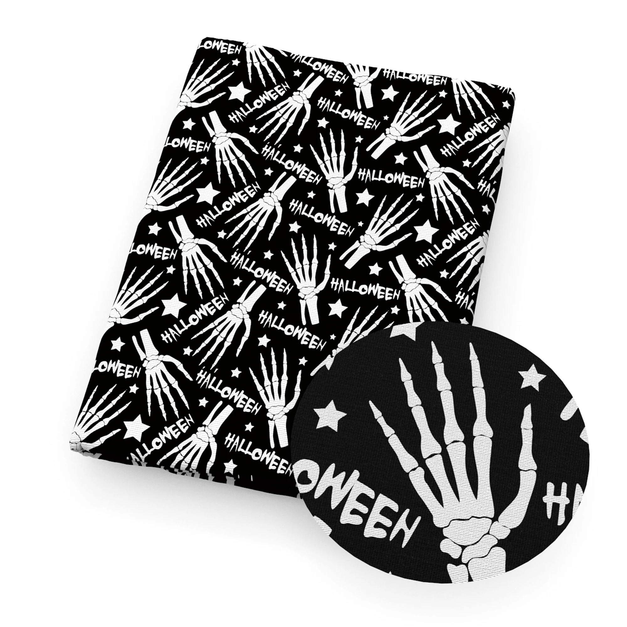 Ткань из полиэстера и хлопка с принтом в виде глаза для Хэллоуина | Дом сад