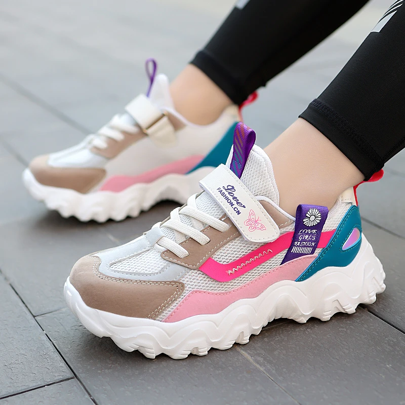 

2021 модная детская спортивная обувь для девочек, кроссовки для девочек и студентов, теплая детская обувь, кроссовки для девочек, легкая обувь...