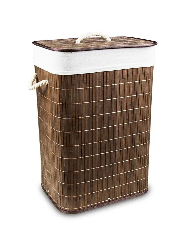 

2021 Handmade Bamboo Storage Basket Foldable Large Clothes Dirty Laundry Kids Toys Hamper Straw Wicker Rattan Seagrass Big Pot