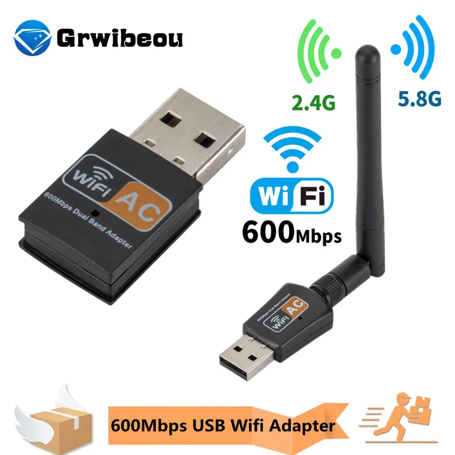 

Горячая Распродажа 600 Мбит/с USB Wi-Fi адаптер 5,8 ГГц + 2,4 ГГц USB Wi-Fi приемник беспроводная сетевая карта usb Wi-Fi высокоскоростная антенна Wi-Fi адаптер