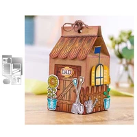 house box 3d house metal cutting dies christmas mold new 2020 scrapbook paper craft knife mould blade punch stencils dies