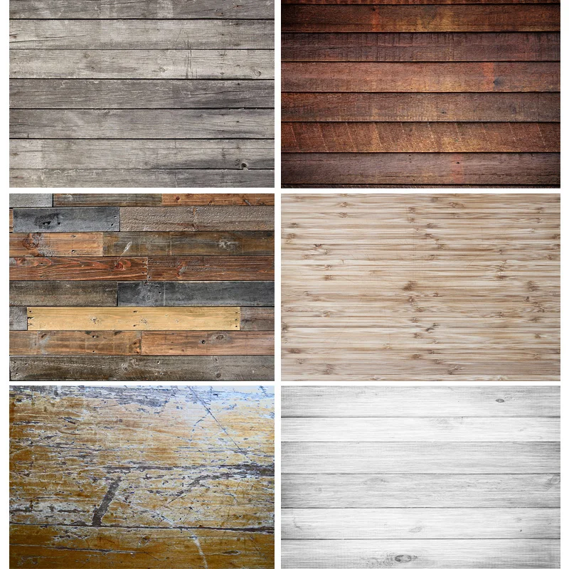 

Vinyl Retro Wooden Planks Children Portrait Photo Backdrops For Photo Studio Background Props 211025 ZLSY-73