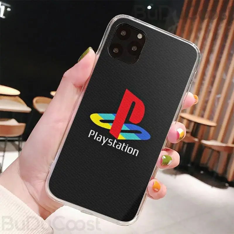 

Hot game console playstation Black TPU Soft Phone Case Cover For iphone 5C 5 6 6s plus 7 8 SE 7 8 plus X XR XS MAX 11 Pro Max