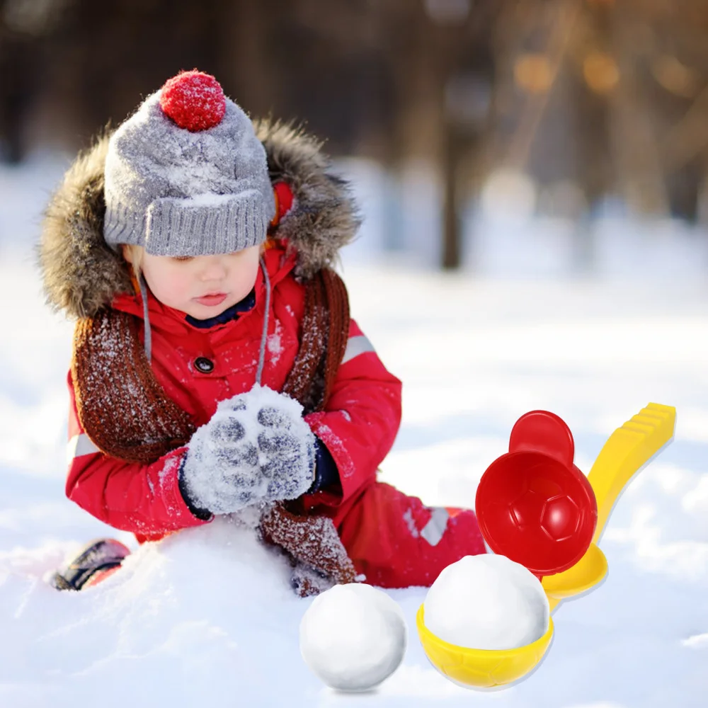 

3pcs Snowball Thrower Snow Toys Kids Winter Outdoor Toys Snow Launcher Toys