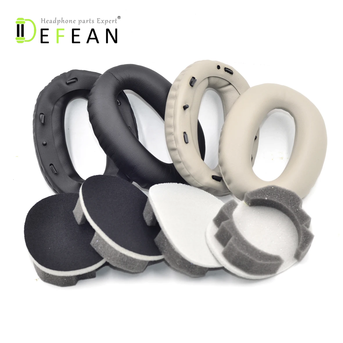Defean Замена амбушюры с памятью формы и белок кожи для Sony WH1000XM2 MDR 1000X WH M2