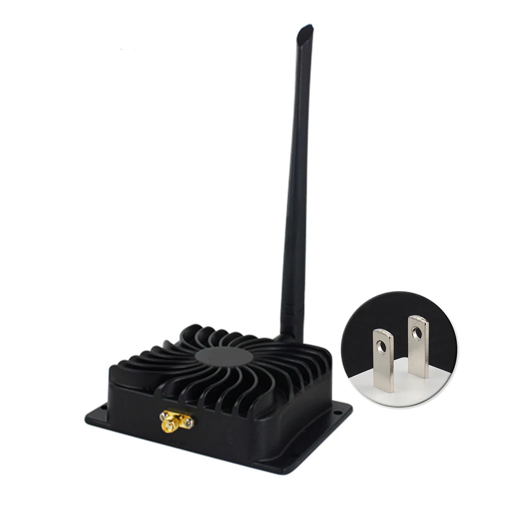 

5W Power Amplifier 2.4GHz Aluminum High Power Broadband Black Repeater Low Noise Signal Booster WIFI Durable For Wireless Router