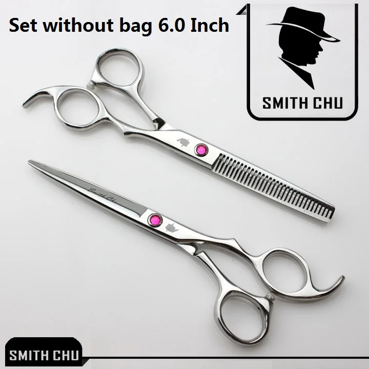 LZS0003 no bag 60 6," Smith Chu ножницы для стрижки волос высокого качества Парикмахерские филировочные ножницы японская сталь 440C парикмахерские ножницы набор LZS0077 - Цвет: LZS0003 no bag 60