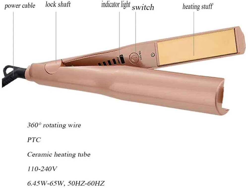 2 в 1 Электрический Выпрямитель для волос плоский Утюг Профессиональный щипцы