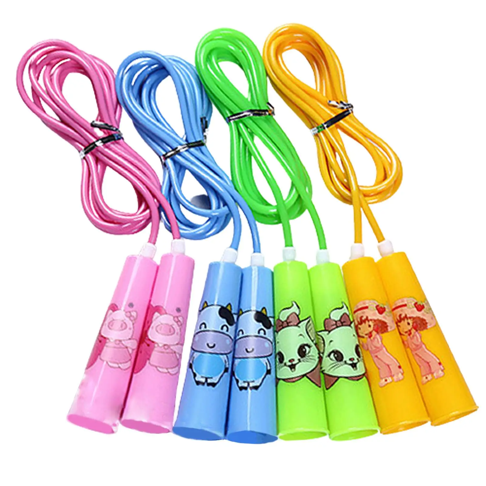 Регулируемая пластиковая Скакалка с мультяшным рисунком для детей студентов