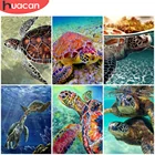 HUACAN алмазная живопись Наборы морская черепаха Алмазная Вышивка Животных мозаика для рукоделия, украшения для дома
