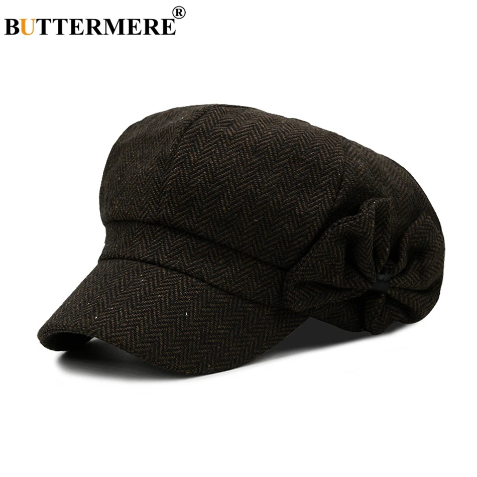 Buttermere Baker, шапка для мальчика, для женщин, газетчик, шапки с бантом, твид, Англия, стильный берет, женская шапка в елочку, Весенние шапки и кепки для художника