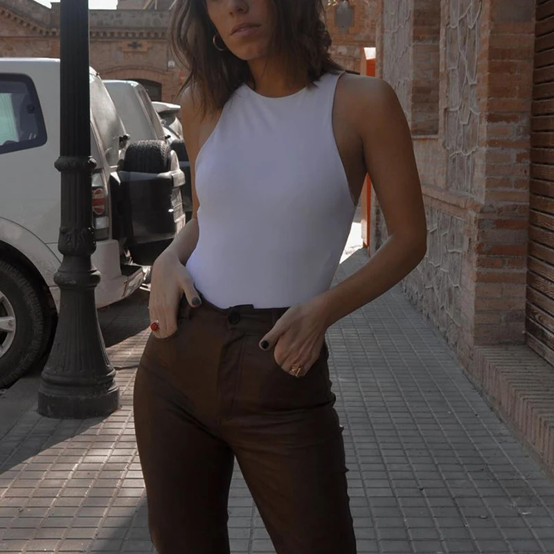 

Sexy Womem Slim Bodysuits 2021 Summer Fashion Ladies Bodysuit Party Female Bodycon Jumpsuit Casual Girls Chic Bodysuits Spring