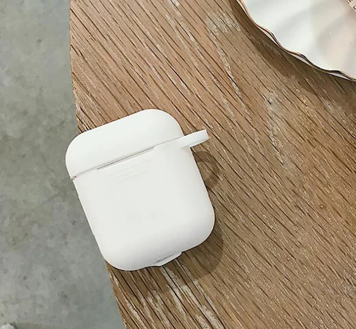 silicon case For AirPods Pro Case Earphone Case Gradient Rainbow Color /flower Protective case fundas For Air pods 1/2 cover for 에어팟 케이스 capa - Цвет: silicon case