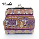 Женский кошелек Youda в этническом стиле с принтом слона, Портативный Стильный Дамский бумажник для карт, повседневный элегантный Классический Дамский держатель