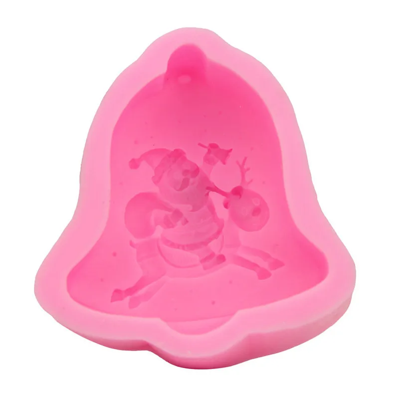 Силиконовая форма в виде колокольчика оленя Санта Клауса шоколада искусственные